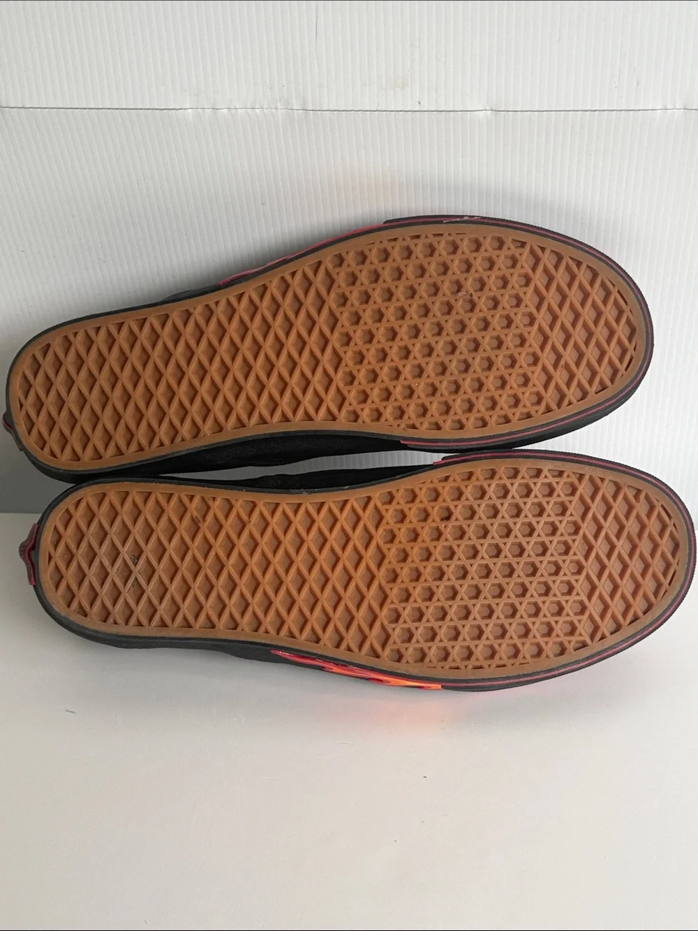 VANS FLAME WALL BLACK SLIP ONS SIZE 13 GREAT CONDITION LIMITED EDITION